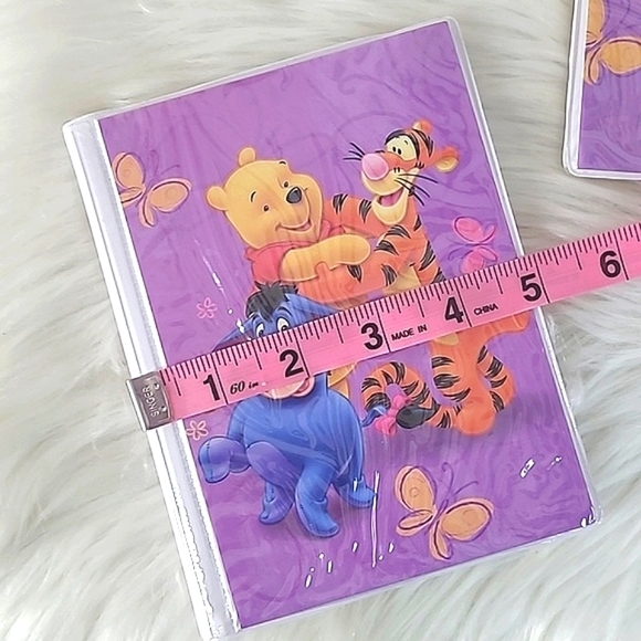Vintage Y2K Disney Purple Winnie-the-Pooh Eeyore Tigger Piglet Set Photo Album - Picture 12 of 12